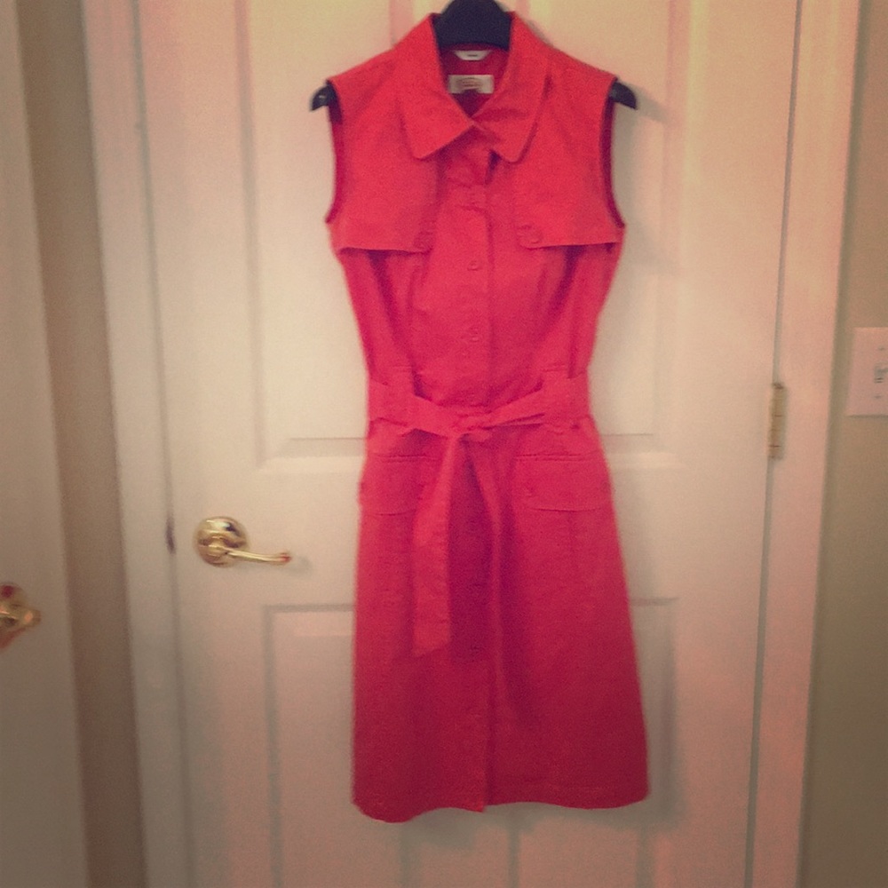 Talbots sleeveless trench dress